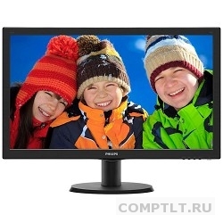PHILIPS 23.6" 243V5QHSBA 00/01 черный VA LED 1920x1080 8ms 169 250cd 178гр/178гр D-Sub DVI HDMI