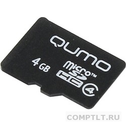Micro SecureDigital 4Gb QUMO QM4GMICSDHC4NA MicroSDHC Class 4