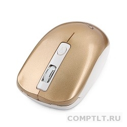 Gembird MUSW-400-G Gold USB  Мышь беспров., 3кн.колесо-кнопка, 2.4ГГц, 1600 dpi, бесшумный клик