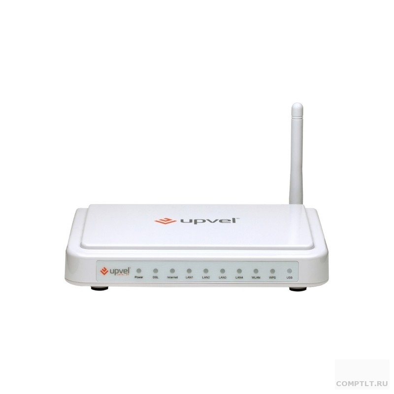 UPVEL UR-344AN4G v1.2 Универсальный ADSL2/Ethernet Wi-Fi роутер стандарта 802.11n 300 Мбит/с с поддержкой IP-TV, TR-069, Ipv6 и антеннами 5дБи