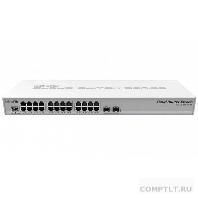 MikroTik CRS326-24G-2SRM Коммутатор Cloud Router Switch 326-24G-2SRM with RouterOS L5, 1U rackmount enclosure