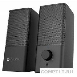 Колонки Oklick OK-128 2.0 черный 6Вт