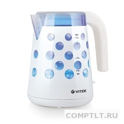 Чайник VITEK VT-7048W/VT-7048-01 1850-2200Вт, 1.7л Корпус из высококач.термост.пластика.