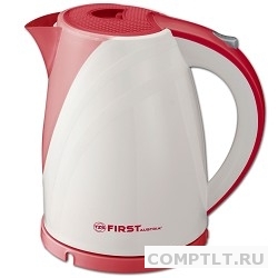 Чайник FIRST FA-5427-6 White/Red, пластиковый Мощность 2200 Вт.Максимальный объем 1.7 л White/Red