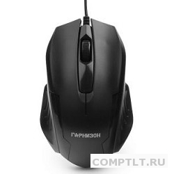 Гарнизон Мышь GM-110, USB, чип- Х, черный, 800 DPI, 2кн.колесо-кнопка