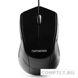 Гарнизон Мышь GM-200, USB, чип- Х, черный, 1000 DPI, 2кн.колесо-кнопка