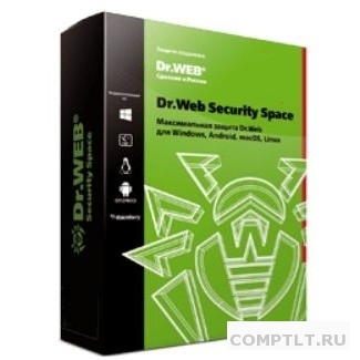 BHW-B-12M-2-A3A2 Dr. Web Security Space, картонная упаковка, на 12 месяцев, на 2 ПК 350931