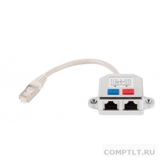 Cablexpert NCA-SP-01A Разветвитель NCA-SP-01A UTP 1 порт RJ45 T568A/T568B - 2 порта RJ45 10/100 BASE-T