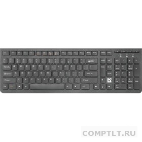 Defender Клавиатура UltraMate SM-535 RU 45535 Беспроводная, черный, мультимедиа