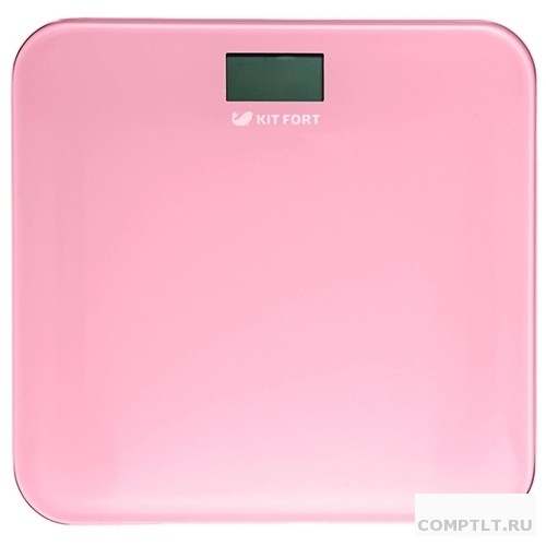 Весы напольные Kitfort KT-804-2, стекло, 150 кг, розовый