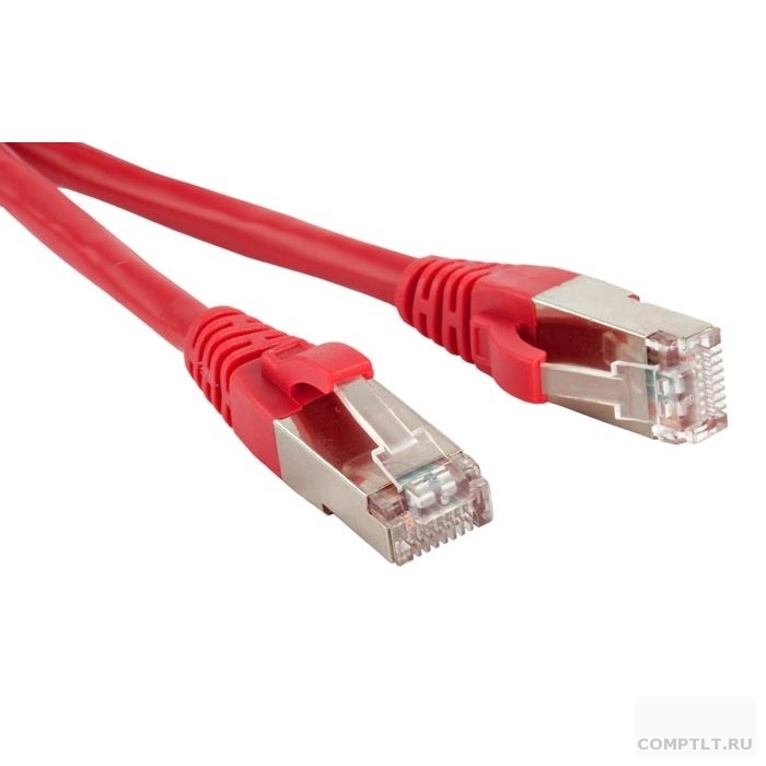 Hyperline PC-LPM-STP-RJ45-RJ45-C5e-0.5M-LSZH-RD Патч-корд F/­UTP, экранированный, Cat.5e, LSZH, 0.5 м, красный