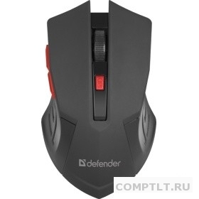 Defender Accura MM-275 RED USB 52276 Беспроводная оптическая мышь, 6 кнопок, 800-1600 dpi 