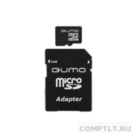 Micro SecureDigital 8Gb QUMO QM8GMICSDHC10U1 MicroSDHC Class 10, SD adapter, UHS-I