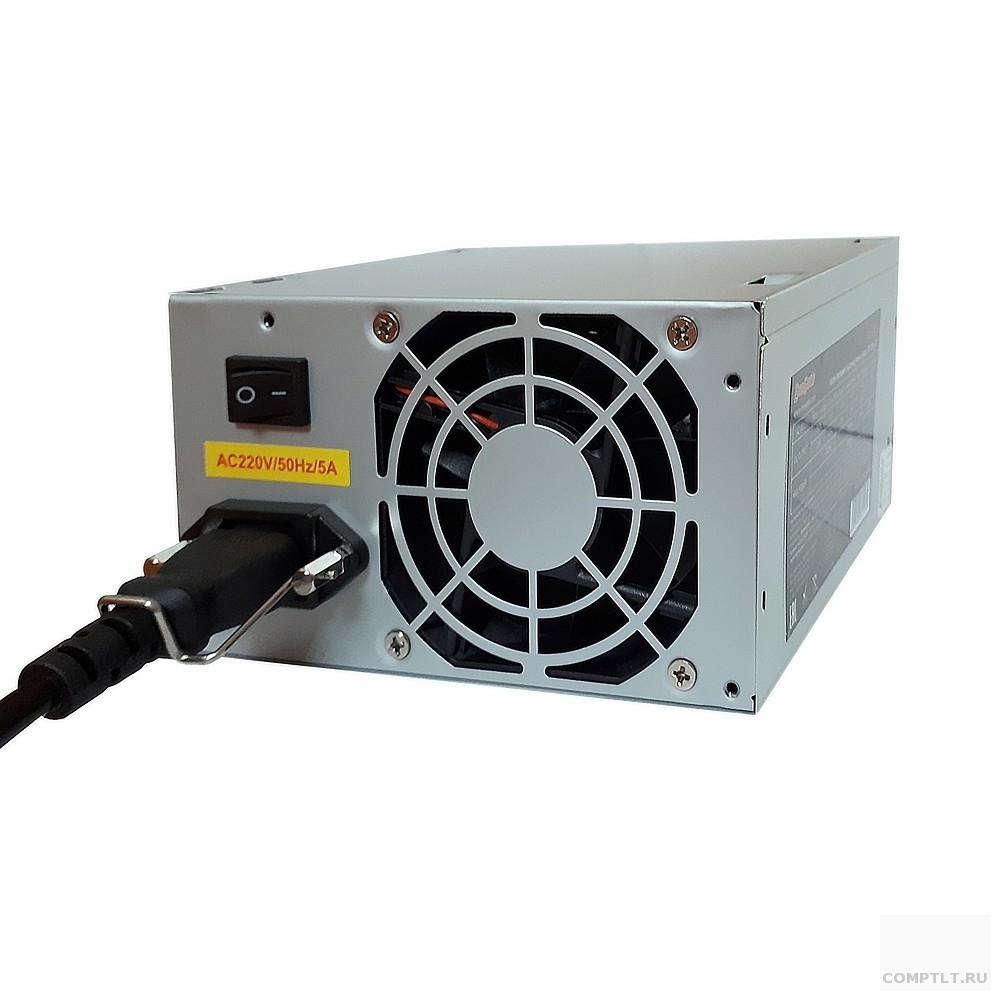 Exegate EX165131RUS-S Блок питания CP400, ATX, SC, 8cm fan, 24p4p, 3SATA, 2IDE, FDD  кабель 220V с защитой от выдергивания