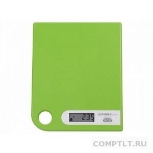 Весы кухонные FIRST FA-6401-1-GN, пластик, 5 кг, зелёный