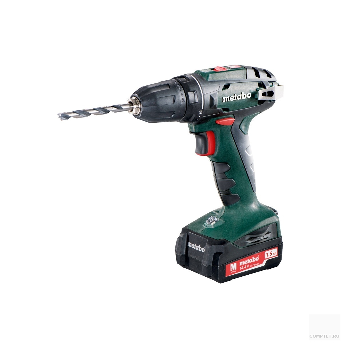 Metabo BS 14.4 Безударная дрель-шуруповерт 602206550 14.4В, 2х1.5Ач LiIon,патрон 10мм,SC60, вес 1.2 кг 