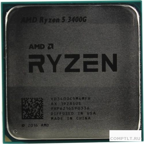  AMD Ryzen 5 3400G OEM 3.7GHz up to 4.2GHz/4x512Kb4Mb, 4C/8T, Picasso, 12nm, 65W, Radeon Vega 11 1400MHz, unlocked, AM4