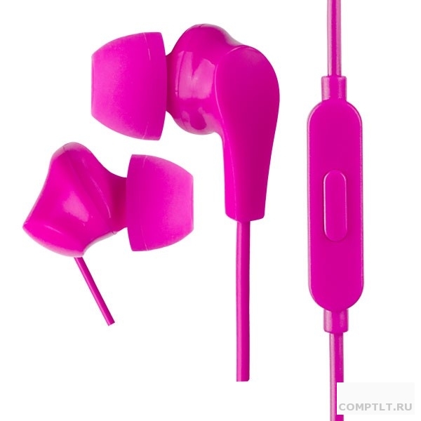 Perfeo наушники внутриканальные c микрофоном ALPHA розовые