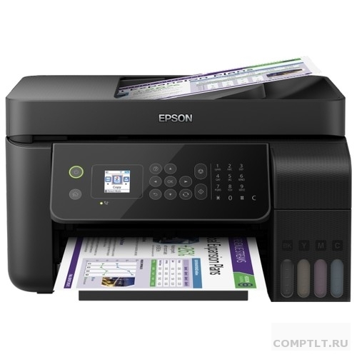 Epson L5190 C11CG85405 принтер/копир/сканер/факс, A4, 12/4.5ppm, 5760x1440, Wi-Fi, Ethernet RJ-45, USB