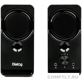 Dialog Stride AST-22UP - акустические колонки 2.0, 8W RMS, Phone Out, Mic In, черные, питание от USB