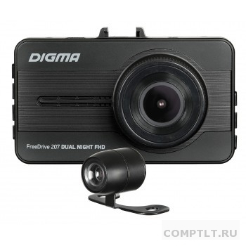 Видеорегистратор Digma FreeDrive 207 DUAL Night FHD черный 2Mpix 1080x1920 1080p 150гр. GP6248 1171718