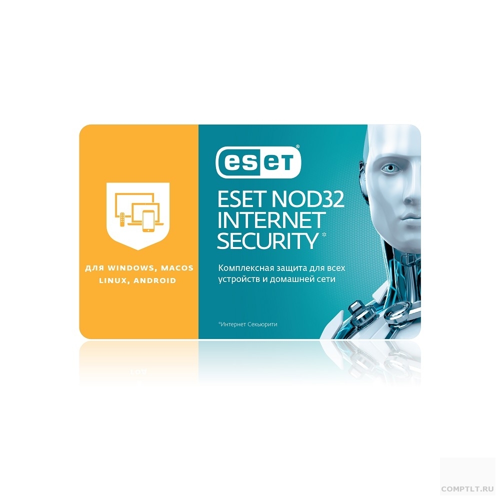 NOD32-EIS-1220CARD-1-3 Eset NOD32 Internet Security 1 год или продл 20 мес 3 устройства 1 год 311814