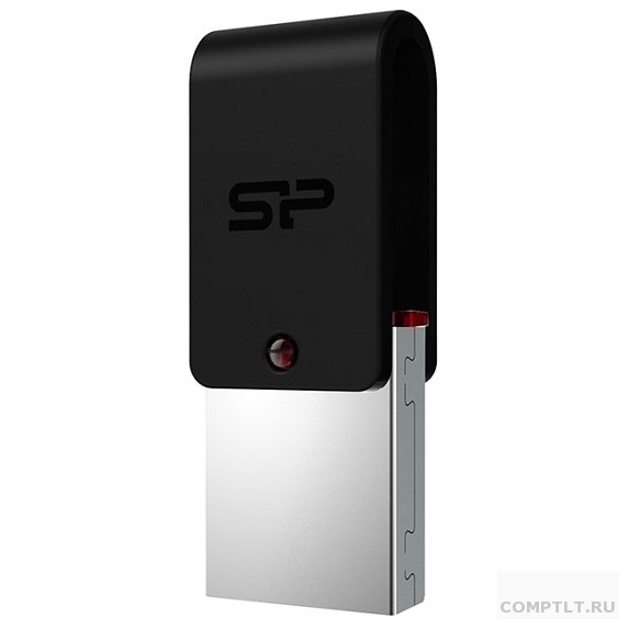 Флеш накопитель 16Gb Silicon Power Mobile X31 OTG, USB 3.0/MicroUSB, Черный SP016GBUF3X31V1K