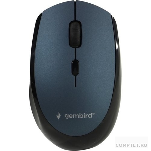 Gembird MUSW-354-B Мышь беспроводная, синий, бесш.клик, soft touch, 3кн.колесо-кнопка, 2400DPI, 2,4ГГц