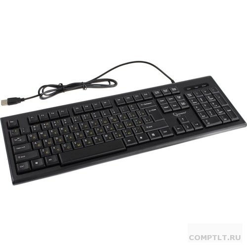 Клавиатура Gembird KB-8354U-BL  USB, черный, 104 клавиши, кабель 1,45м 