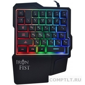 Игровой блок Oklick 701G IRON FIST черный USB for gamer LED 1196590