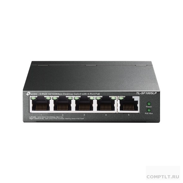 TP-Link TL-SF1005LP Настольный коммутатор с 5 портами 10/100 Мбит/с 4 порта PoE