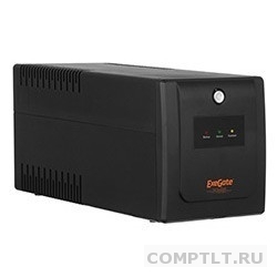 Exegate EP285525RUS ИБП ExeGate SpecialPro UNB-400.LED.AVR.EURO 400VA/240W, LED, AVR, 2 евророзетки, Black