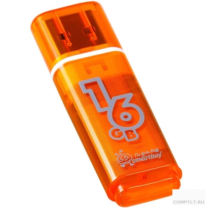Smartbuy USB Drive 16Gb Glossy series Orange SB16GBGS-Or