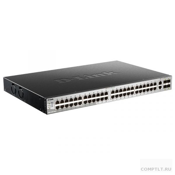 D-Link DGS-3130-54TS/B1A PROJ Управляемый L3 стекируемый коммутатор с 48 портами 10/100/1000Base-T, 2 портами 10GBase-T и 4 портами 10GBase-X SFP