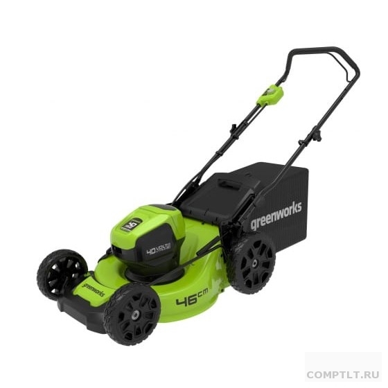 Greenworks Газонокосилка аккумуляторная Greenworks GD40LM46HP, 40V, 46 см, бесщеточная, без АКБ и ЗУ 2514407