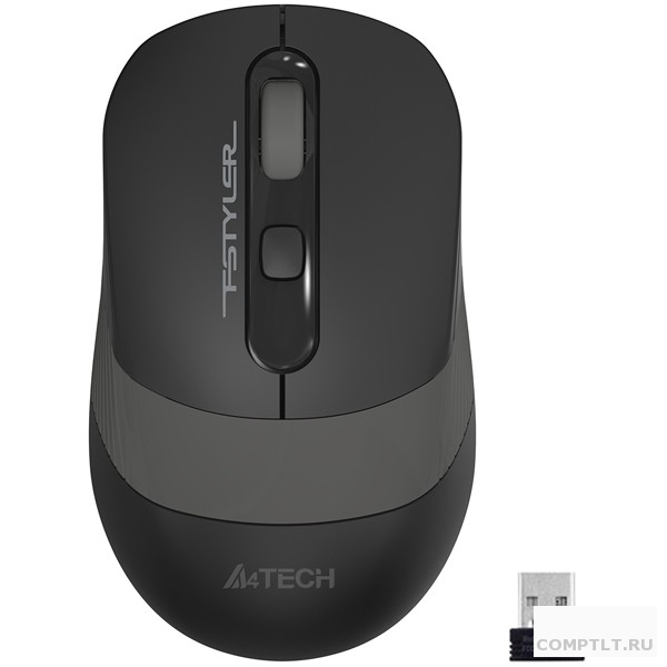 Мышь беспроводная A4Tech Fstyler FG10 , черный/серый , оптическая, 2000dpi , USB, 4 кнопки 1147564