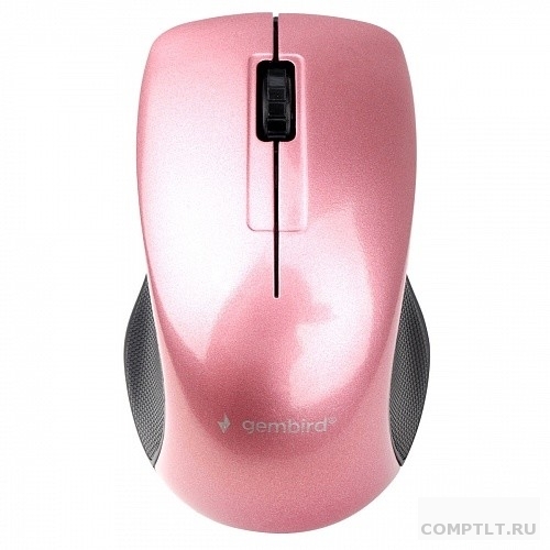 Gembird MUSW-370 Мышь беспроводная, розовый, 2.4ГГц, 2кнколесо-мышка, 1000 DPI, оптический