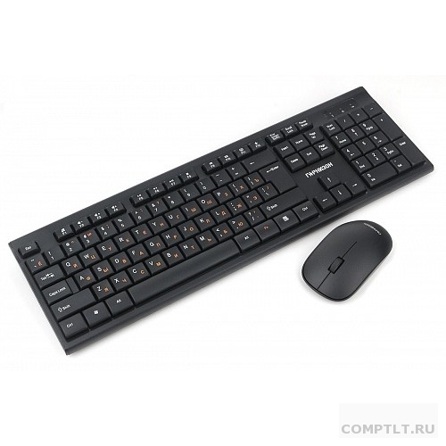 Гарнизон Комплект клавиатура  мышь GKS-150, беспроводная, бчерный, 2.4 ГГц, 1000 DPI, USB, з кл  колесо-кнопка, nano-приемник