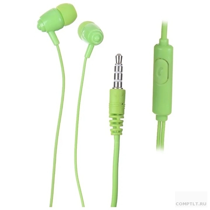 Perfeo наушники внутриканальные c микрофоном ALTO-M зеленые коробка PFC3193B