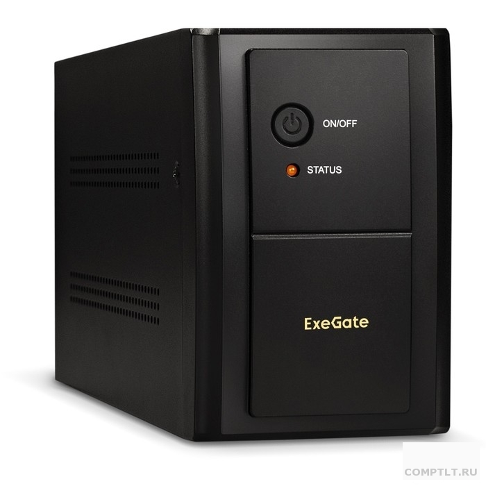 Exegate EP285491RUS ИБП ExeGate SpecialPro UNB-1200.LED.AVR.EURO.RJ 1200VA/750W, LED, AVR, 4 евророзетки, RJ45/11, Black