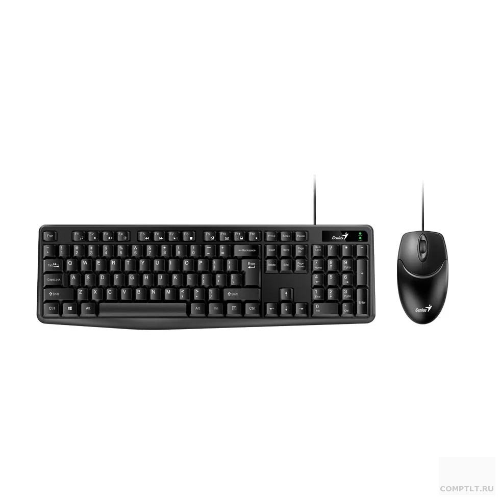Клавиатура  мышь Genius КМ-170 Черный, USB,104 кл кнопка SmartGenius, мембранная, защита от проливаний,1000 DPI 31330006403