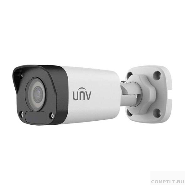 Uniview IPC2122LB-SF28-A Видеокамера IP цилиндрическая, 1/2.8" 2 Мп КМОП  30 к/с, ИК-подсветка до 30м., 0.01 Лк F2.0, объектив 2.8 мм, DWDR, 2D/3D DNR, Ultra 265, H.265, H.264, 2 потока, детекция дв