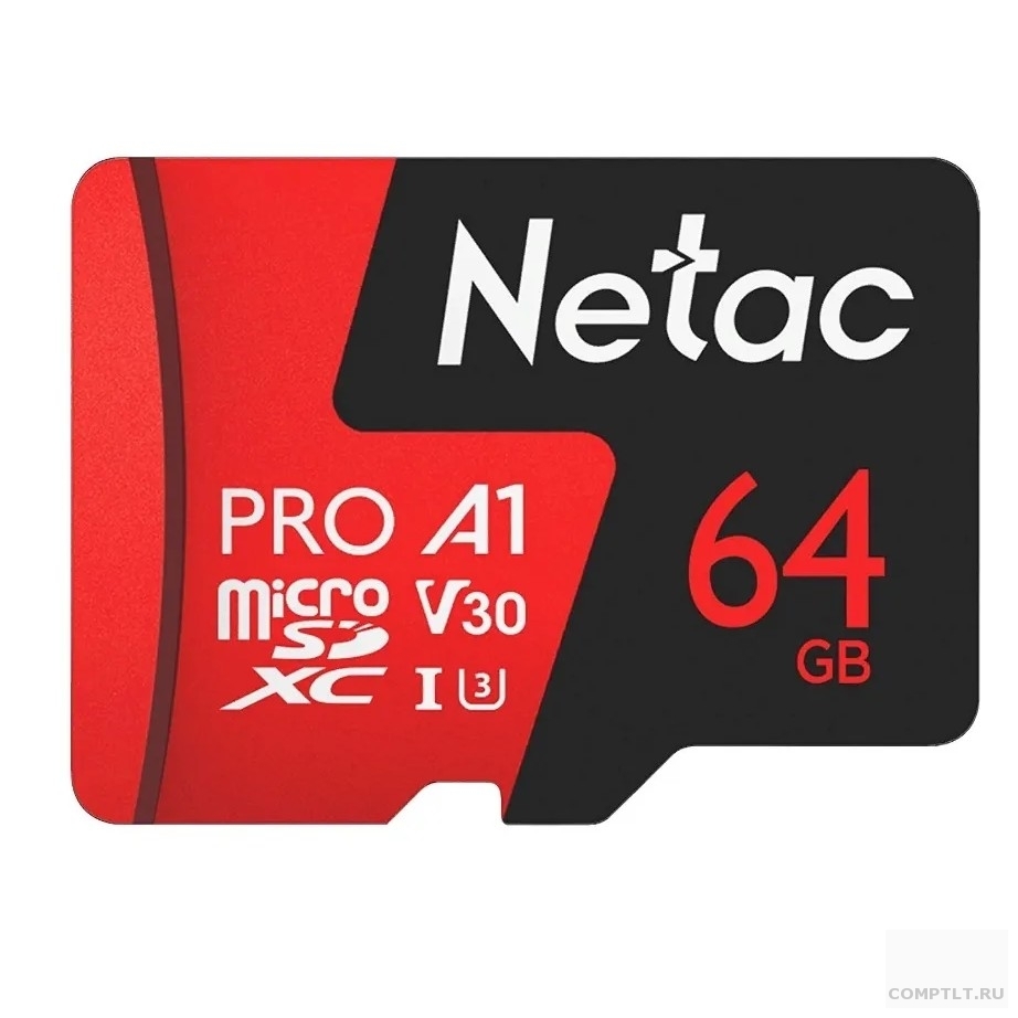 Micro SecureDigital 64GB Netac MicroSD P500 Extreme Pro, Retail version card only NT02P500PRO-064G-S