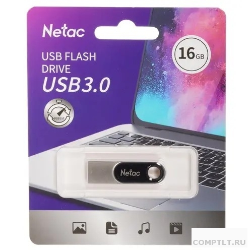 Netac USB Drive 16GB U278 NT03U278N-016G-30PN, USB3.0, металлическая матовая