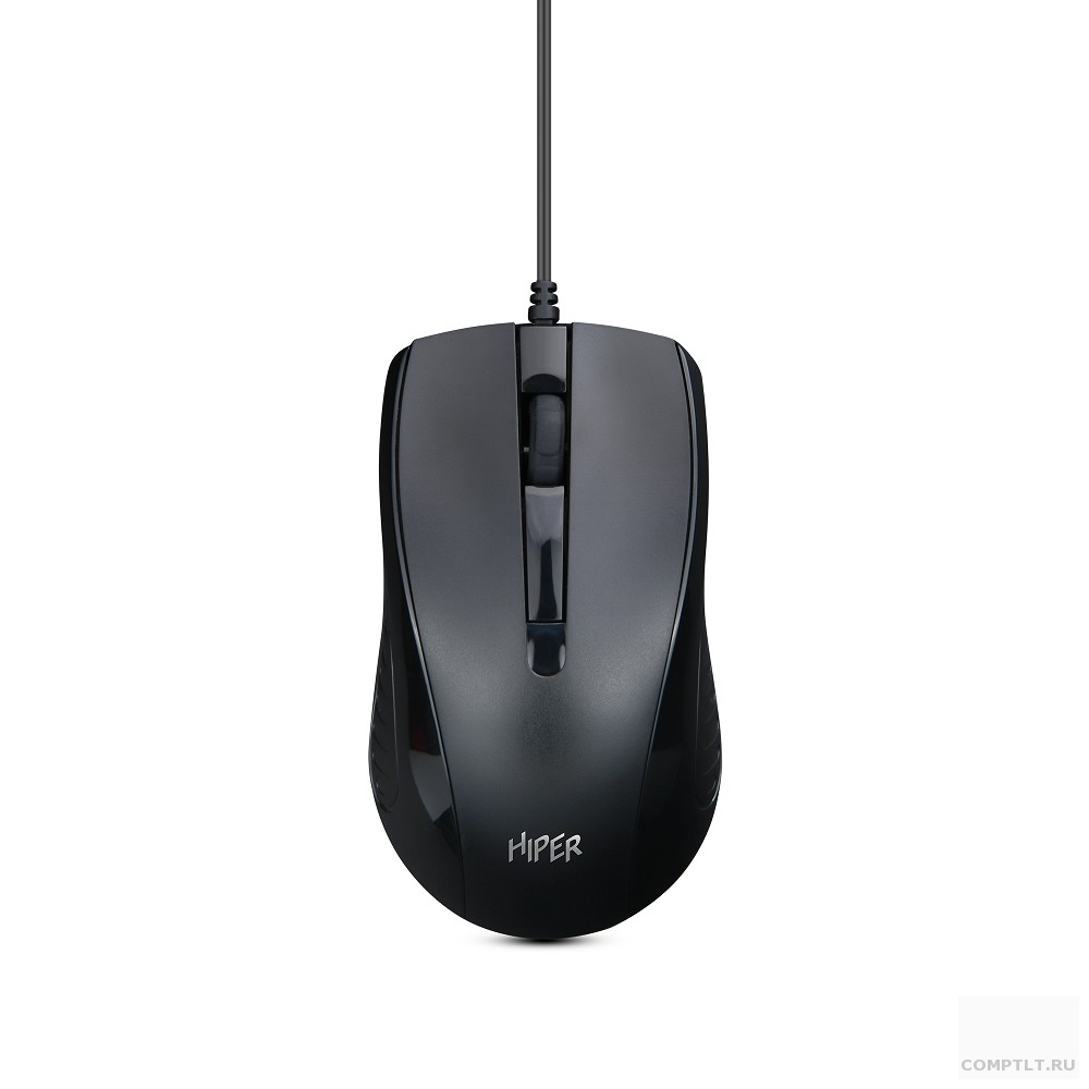 Мышь HIPER проводная OM-1000 1000dpi, черный, 1,5м, USB, 3кнп