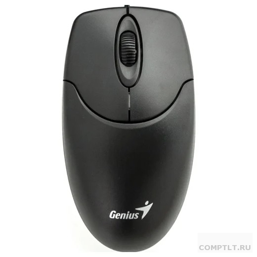 Мышь проводная Genius NetScroll 120 V2, оптическая, разрешение 1000 DPI, кабель 1.5 м, для правой/левой руки. Цвет черный 31010018400