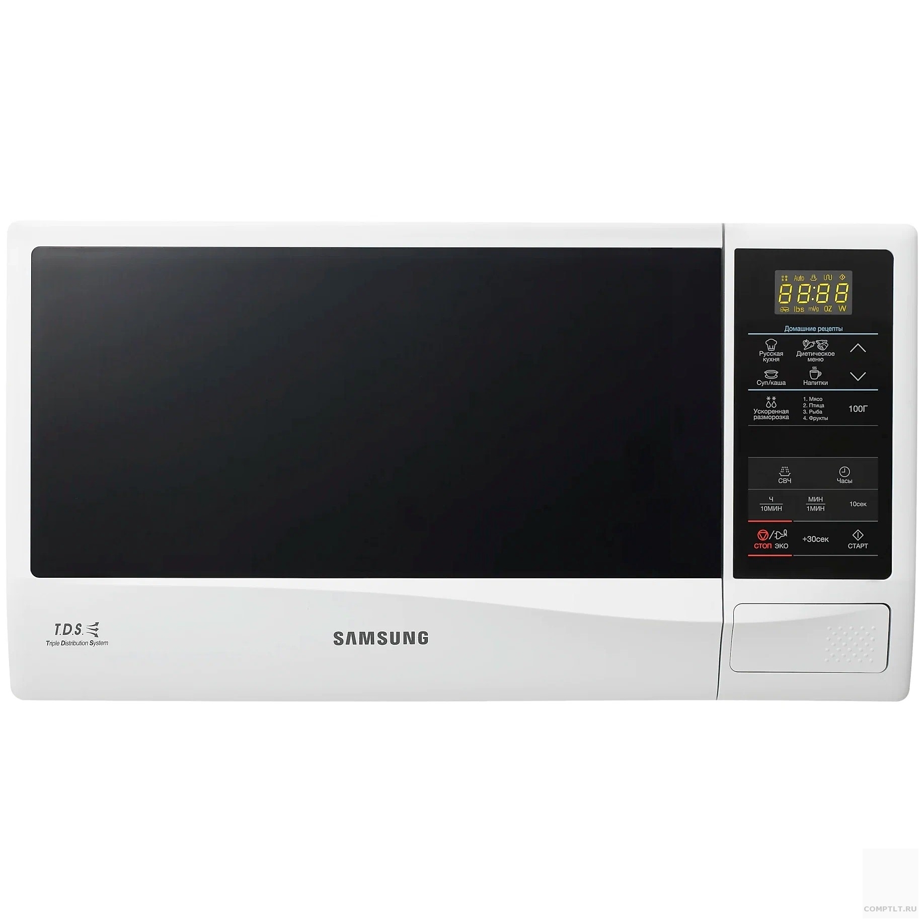 Samsung ME83KRW-2/BW Микроволновая печь, 23л, 800 Вт, белый/черный