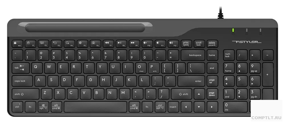 Клавиатура A4Tech Fstyler FK25 черный/серый USB slim 1530215