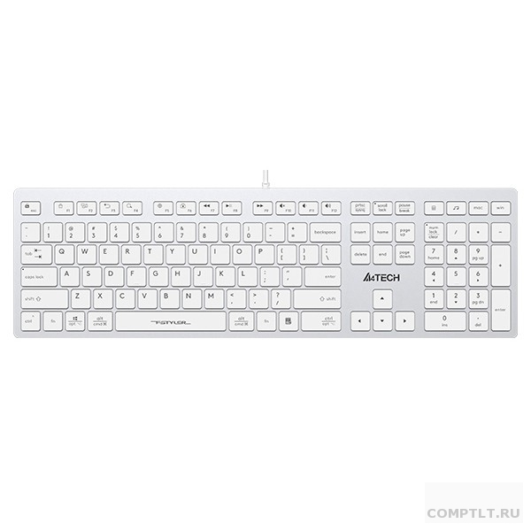 Клавиатура A4Tech Fstyler FX50 белый USB slim Multimedia FX50 WHITE