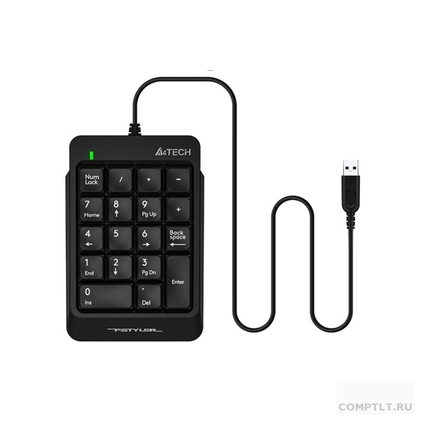 Числовой блок A4Tech Fstyler FK13P черный USB slim для ноутбука FK13P BLACK